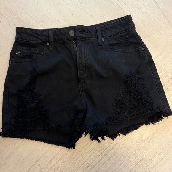 Black KanCan Jean Shorts - Picture 5 of 6